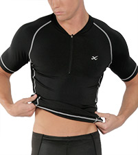 LiteFit Short-Sleeved Zip T-Shirt